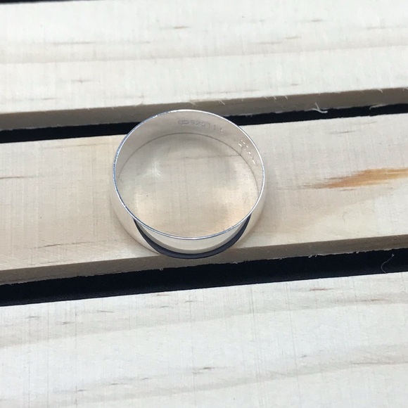 925 Sterling Silver wedding Band Ring size 10 - Picture 9 of 13
